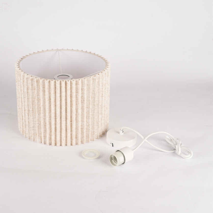 Brilagi - Cable-hung pendant lamp NORDIC WAVE 1xE27/15W/230V Ø 32 cm linen/white