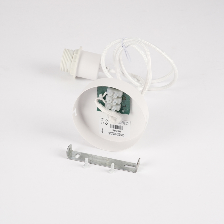 Brilagi - Cable-hung pendant lamp NORDIC WAVE 1xE27/15W/230V Ø 32 cm linen/white