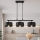 Brilagi - Cable-hung pendant lamp SPRING 3x E27/60W/230V Black/Gold