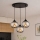 Brilagi - Cable-hung pendant light 3xE27/60W/230V black/smoked gray