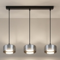 Brilagi - Cable-hung pendant light AURA LUX 3xGX53/30W/230V black/smoked
