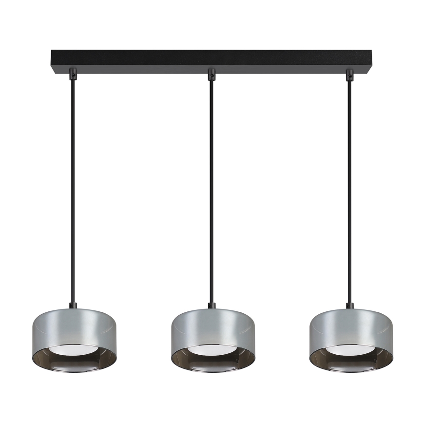 Brilagi - Cable-hung pendant light AURA LUX 3xGX53/30W/230V black/smoked