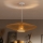 Brilagi - Cable-hung Pendant Light CERIA BOHO 1xE27/40W/230V diam. 70 cm white/brown