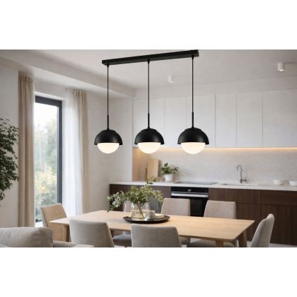 BRILAGI - Cable-hung pendant light COSMO 3xE27/60W/230V black