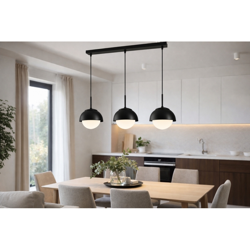 BRILAGI - Cable-hung pendant light COSMO 3xE27/60W/230V black