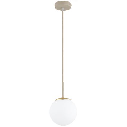 Brilagi - Cable-hung pendant light MILO ECRU 1xE27/60W/230V beige/gold