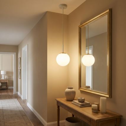 Brilagi - Cable-hung pendant light MILO ECRU 1xE27/60W/230V beige/gold