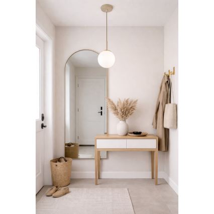 Brilagi - Cable-hung pendant light MILO ECRU 1xE27/60W/230V beige/gold
