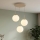 Brilagi - Cable-hung pendant light, MILO ECRU 3x E27/60W/230V, Beige/Gold
