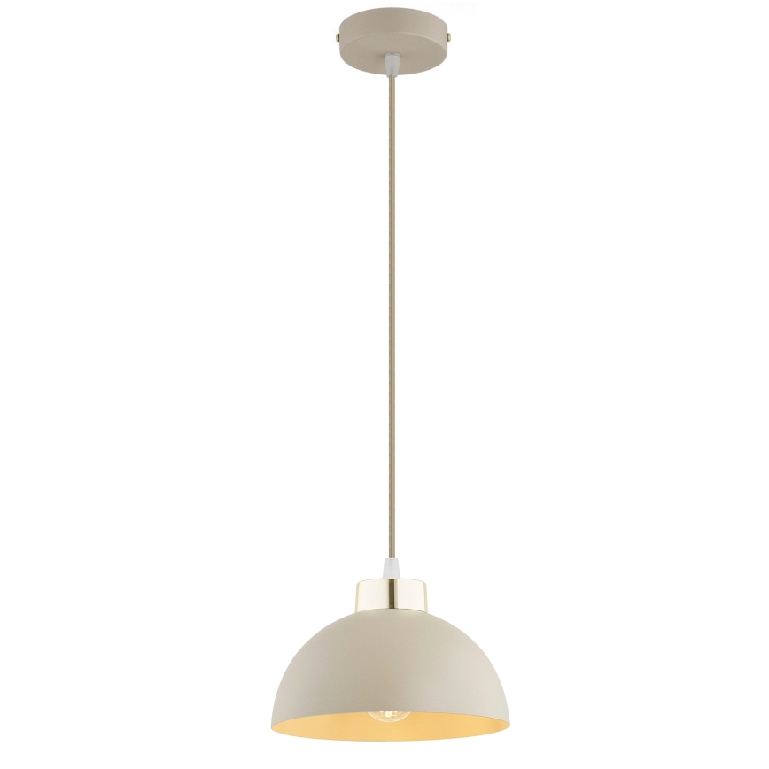 Brilagi - Cable-hung pendant light MOON 1xE27/60W/230V Ø 18 cm beige/gold