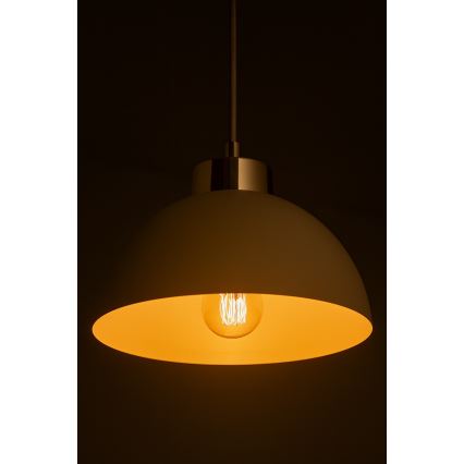 Brilagi - Cable-hung pendant light MOON 1xE27/60W/230V Ø 18 cm beige/gold