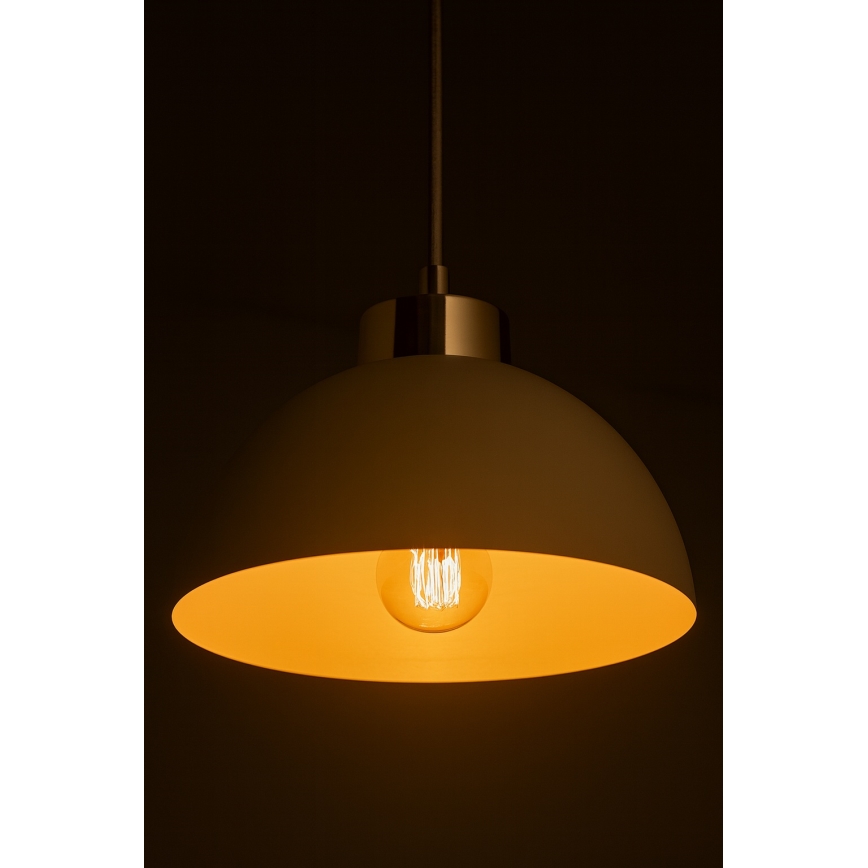 Brilagi - Cable-hung pendant light MOON 1xE27/60W/230V Ø 18 cm beige/gold