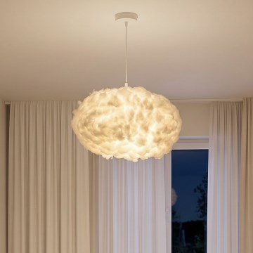 Brilagi - Cable-hung pendant light SOLEAIR 2xE27/40W/230V diam. 60 cm white