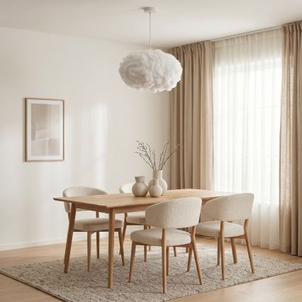 Brilagi - Cable-hung pendant light SOLEAIR 2xE27/40W/230V diam. 60 cm white