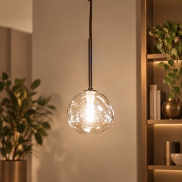 BRILAGI - Cable-hung pendant light VULCANO 1xG9/8W/230V Ø 15 cm bronze/smoky beige