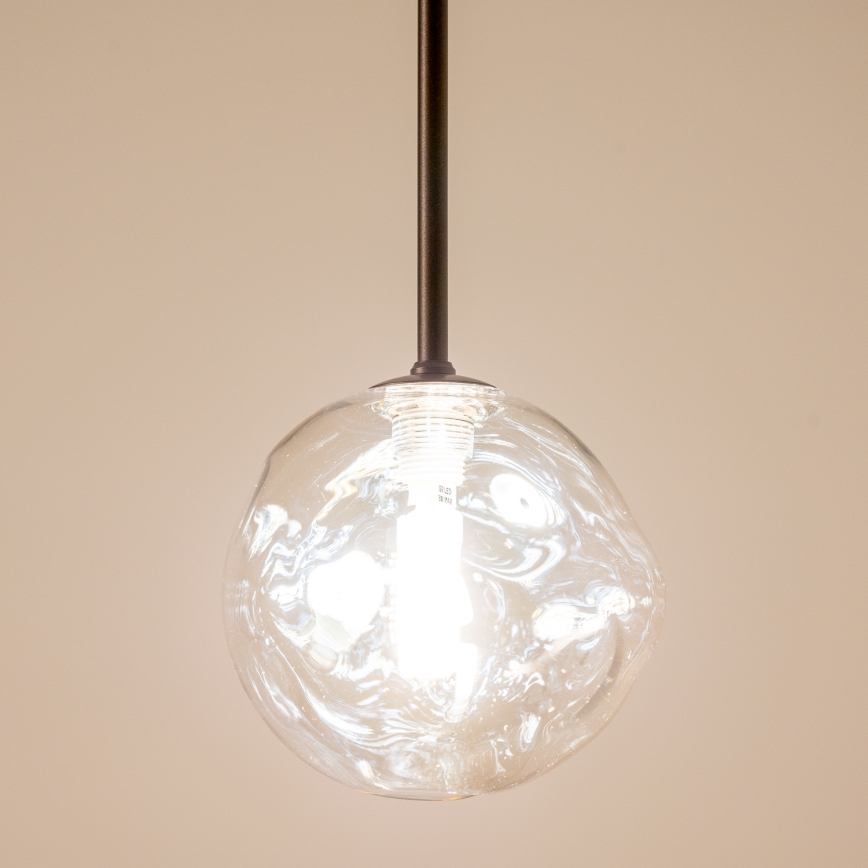 BRILAGI - Cable-hung pendant light VULCANO 1xG9/8W/230V Ø 15 cm bronze/smoky beige