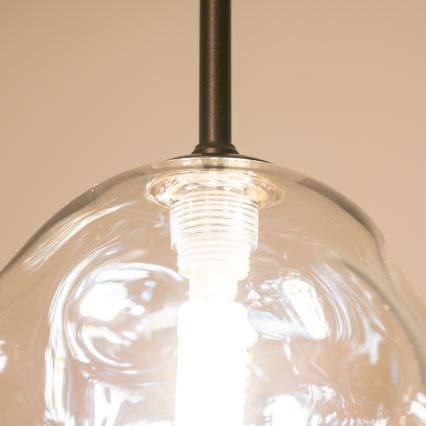 BRILAGI - Cable-hung pendant light VULCANO 1xG9/8W/230V Ø 15 cm bronze/smoky beige