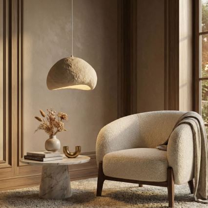 Brilagi - Cable-hung pendant light WABI SABI 1xE27/40W/230V Ø 50 cm beige