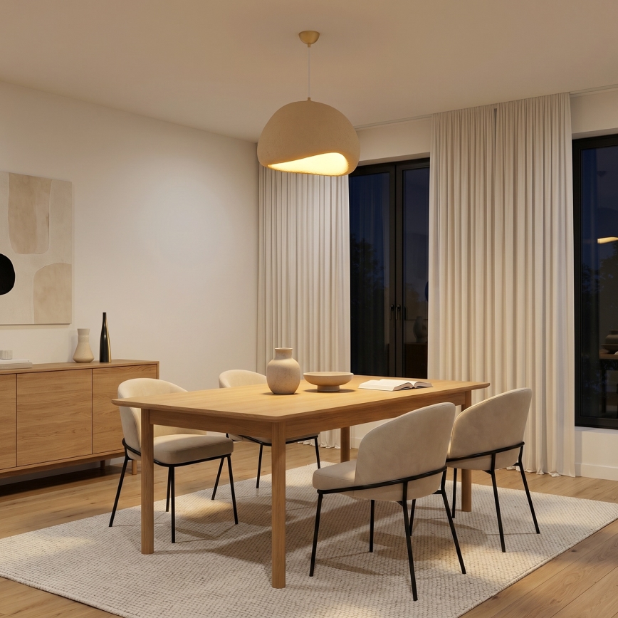 Brilagi - Cable-hung pendant light WABI SABI 1xE27/40W/230V Ø 50 cm beige