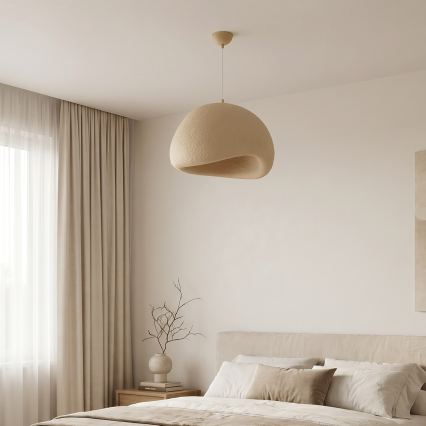 Brilagi - Cable-hung pendant light WABI SABI 1xE27/40W/230V Ø 50 cm beige