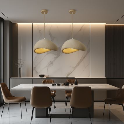 BRILAGI - Cable-hung pendant light WABI SABI 1xE27/60W/230V Ø 40 cm beige