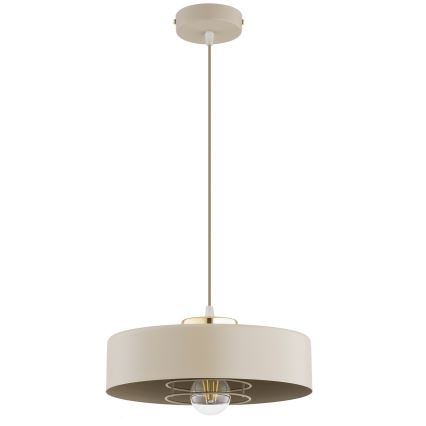 Brilagi - Cable-hung pendant SPRING 1xE27/60W/230V Ø 30 cm beige/gold