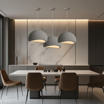 BRILAGI - Cable-hung pendant WABI SABI 1xE27/60W/230V Ø 40 cm grey