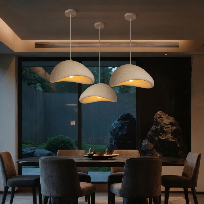 BRILAGI - Cable-hung pendant WABI SABI 1xE27/60W/230V Ø 40 cm white