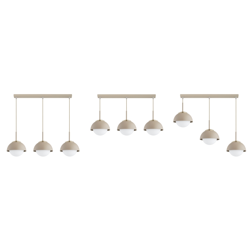Brilagi - Cable pendant 3xE27/60W/230V beige/gold