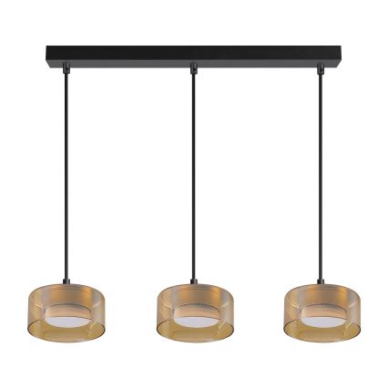 Brilagi - Cable pendant AURA LUX 3xGX53/30W/230V black/gold