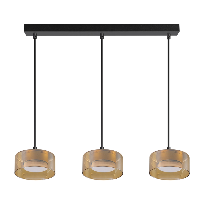 Brilagi - Cable pendant AURA LUX 3xGX53/30W/230V black/gold