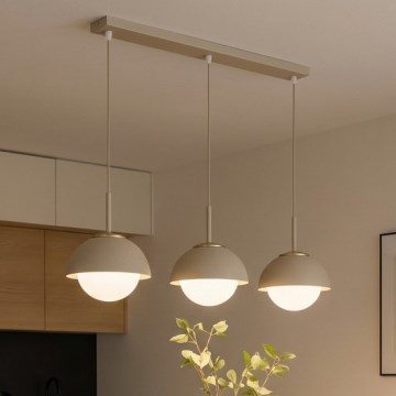 Brilagi - Cable pendant COSMO 3xE27/60W/230V beige/gold