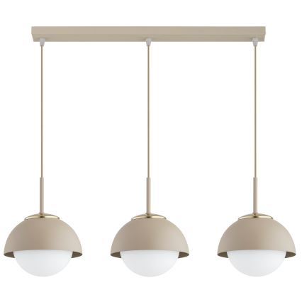 Brilagi - Cable pendant COSMO 3xE27/60W/230V beige/gold