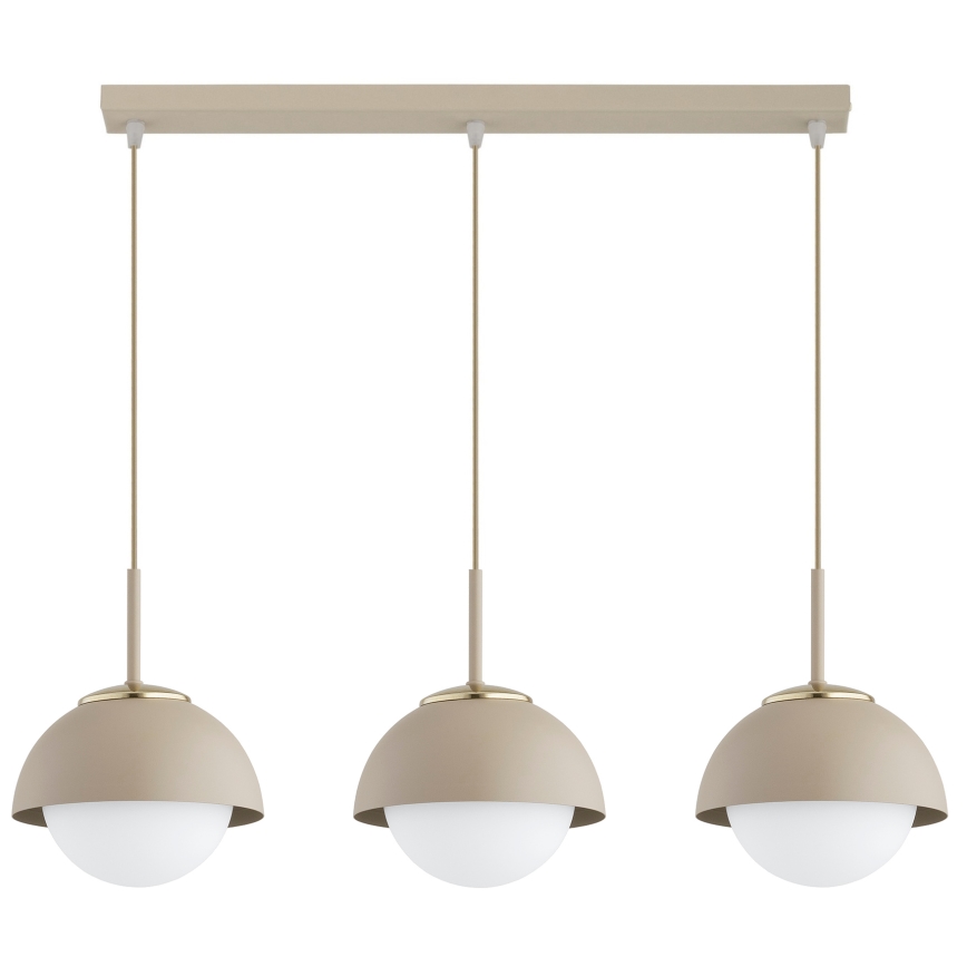 Brilagi - Cable pendant COSMO 3xE27/60W/230V beige/gold