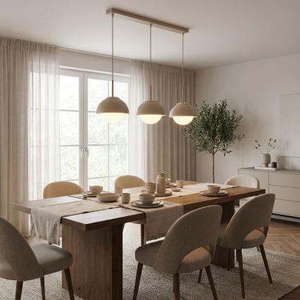 Brilagi - Cable pendant COSMO 3xE27/60W/230V beige/gold