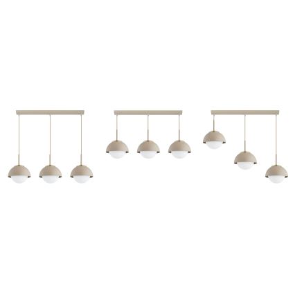 Brilagi - Cable pendant COSMO 3xE27/60W/230V beige/gold