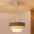 Brilagi - Cable Pendant Lamp LUNETA 1xE27/60W/230V Ø 40 cm grey/cream/white