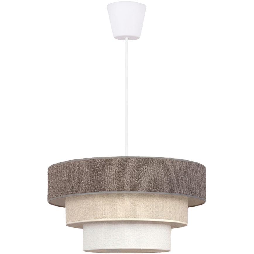 Brilagi - Cable Pendant Lamp LUNETA 1xE27/60W/230V Ø 40 cm grey/cream/white