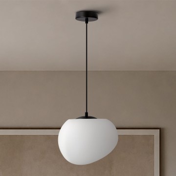 BRILAGI - Cable pendant lamp PEBBLES 1xE27/40W/230V Ø 25 cm black