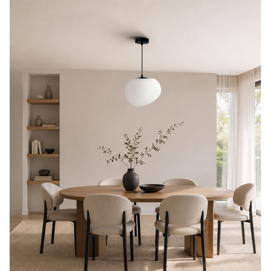 BRILAGI - Cable pendant lamp PEBBLES 1xE27/40W/230V Ø 25 cm black