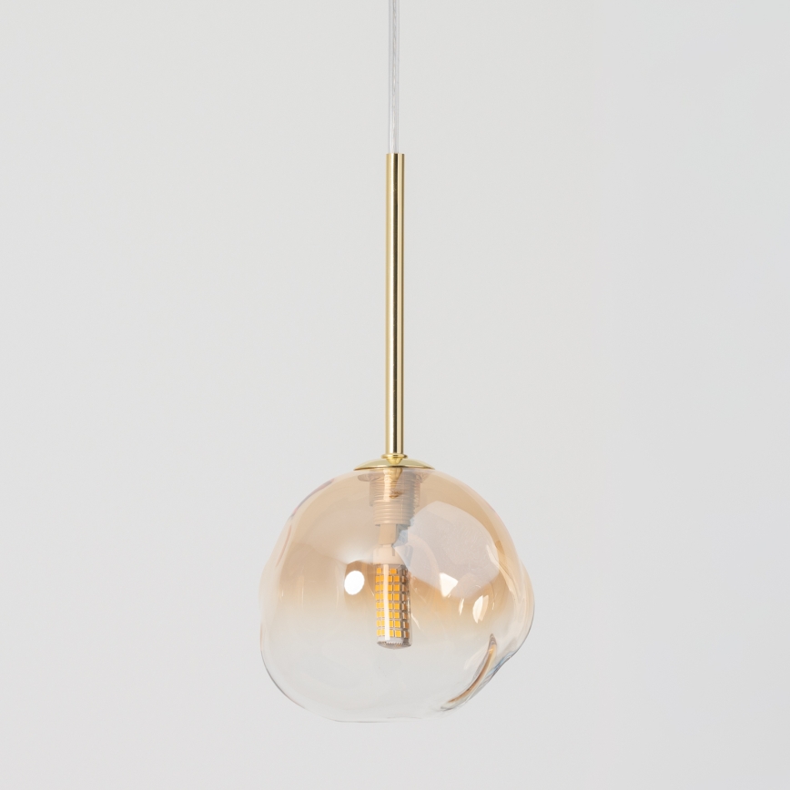 BRILAGI - Cable Pendant Lamp VULCANO 1xG9/8W/230V dia. 15 cm gold/smoky beige