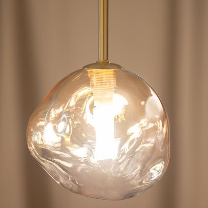 BRILAGI - Cable Pendant Lamp VULCANO 1xG9/8W/230V dia. 15 cm gold/smoky beige