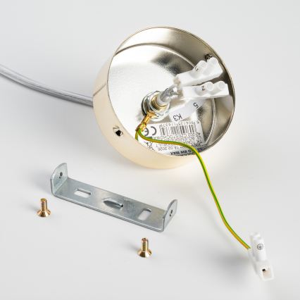 BRILAGI - Cable Pendant Lamp VULCANO 1xG9/8W/230V dia. 15 cm gold/smoky beige
