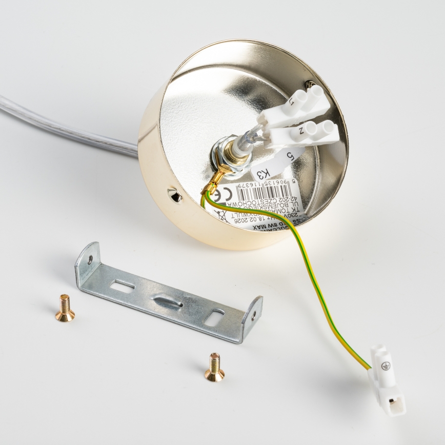 BRILAGI - Cable Pendant Lamp VULCANO 1xG9/8W/230V dia. 15 cm gold/smoky beige