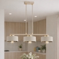 Brilagi - Cable Pendant Light 3xE27/60W/230V Beige/Gold