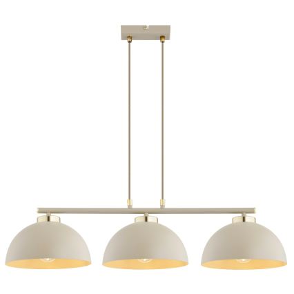 Brilagi - Cable Pendant Light 3xE27/60W/230V beige/gold
