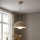 Brilagi - Cable pendant light COSMO 1xE27/60W/230V Ø 30 cm beige/gold