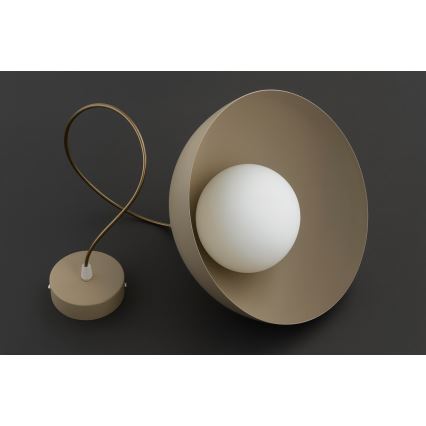 Brilagi - Cable pendant light COSMO 1xE27/60W/230V Ø 30 cm beige/gold