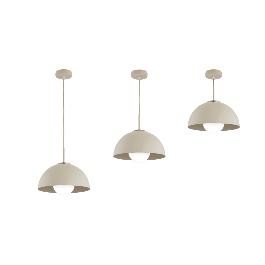 Brilagi - Cable pendant light COSMO 1xE27/60W/230V Ø 30 cm beige/gold