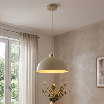 Brilagi - Cable pendant light MOON 1xE27/60W/230V Ø 30 cm beige/gold